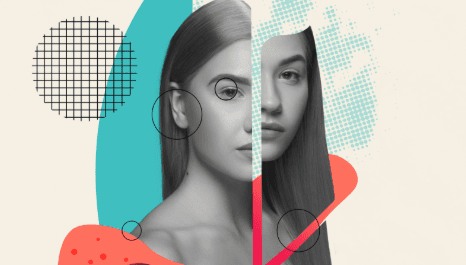 Abstract mountain landscape